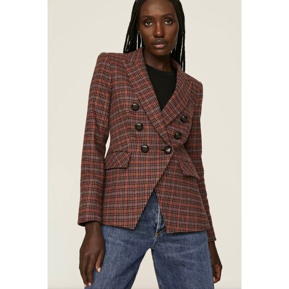 Veronica Beard Red Miller Dickey Jacket in Mauve Multi - Picture 9 of 16